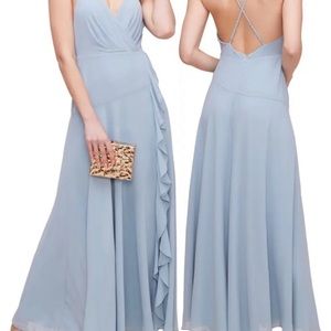 ASTR the Label Floral Ruffle Detail Maxi Dress